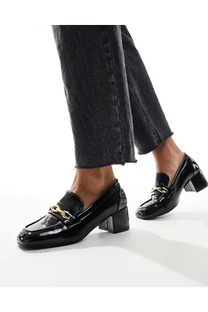 Glamorous Heeled loafers in patent