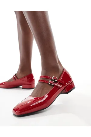 Glamorous Double strap mary janes in patent