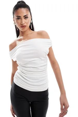 Simmi London Simmi slinky off the shoulder foldover top in