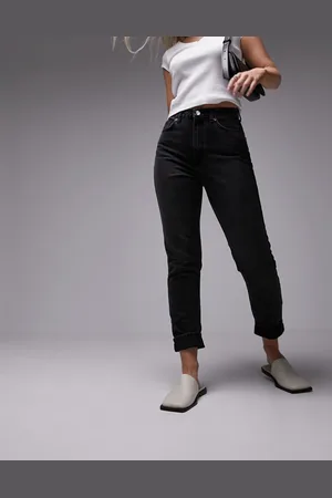 Topshop Original high rise Mom jeans in washed