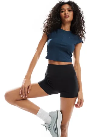 Nike One wrapped ribbed t-shirt in