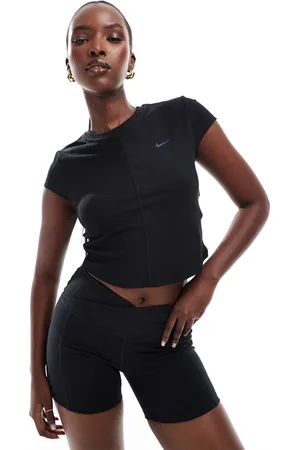 Nike One wrapped ribbed t-shirt in