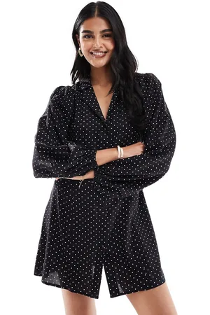Miss Selfridge Button up long sleeve mini tea dress