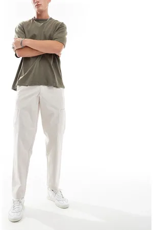 JACK & JONES Bill wide fit concealed pocket cargo pants in beige