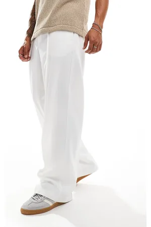 ASOS Wide leg smart pants with an elasticated waist in