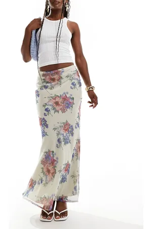 ASOS Chiffon maxi skirt print in vintage floral
