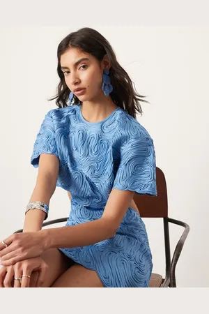 ASOS Embroidered satin cornelli cut out mini dress in