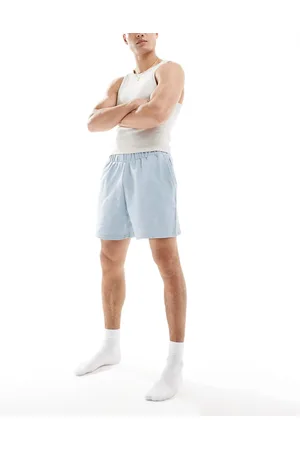 ASOS Seersucker lounge shorts in light