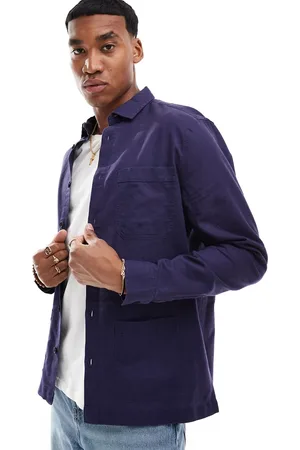 ASOS Linen blend overshirt in