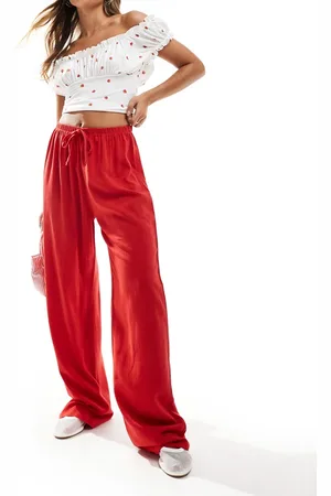 COLLUSION Linen look pants in