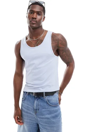 ASOS Muscle fit tank top in light