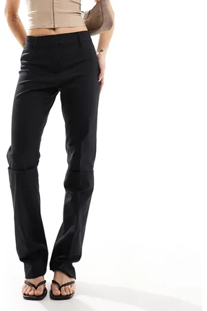 MANGO Slim longline tailored pants in