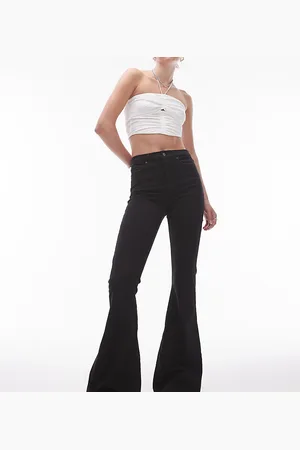 Topshop High rise Jamie flare jeans in