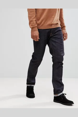 Nudie Jeans Co Dude Dan straight fit jeans in dry comfort dark