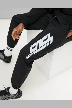 ASOS Woven joggers with reflective print in