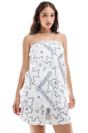ONLY Geo print bandeau top in
