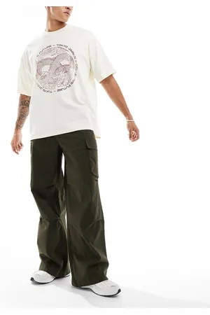 ASOS Super baggy cargo pants in khaki