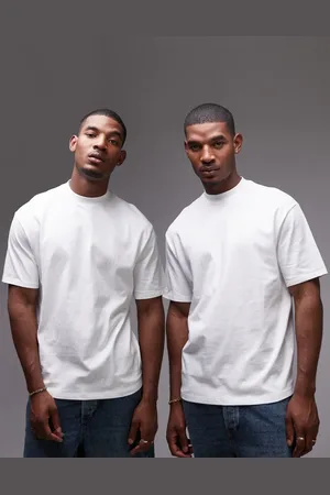 Topman 2-pack oversized fit T-shirts in white