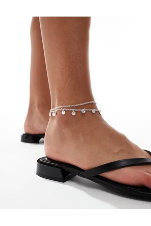 Monki Mix and match drop dots anklet in