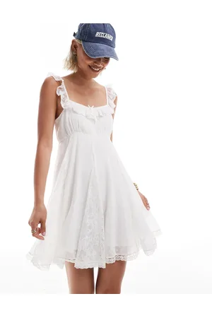 Reclaimed Western babydoll smock dress