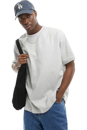 Cotton On Cotton On box fit plain t-shirt in heather