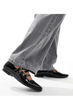 Public Desire Sherry strappy mary jane ballet flats in patent