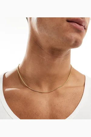 ASOS Sterling silver short chain necklace with 14k plate