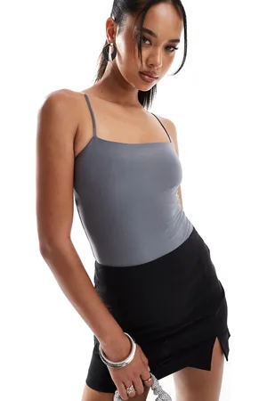 ASOS Double layer slinky cami bodysuit in