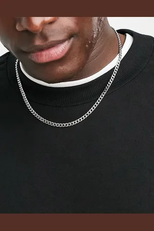 ASOS Waterproof stainless steel short slim 4mm chain necklace in tone