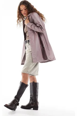 Rains 18050 A-line waterproof jacket in metallic