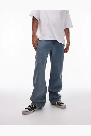 Topman Baggy jeans in vintage mid wash