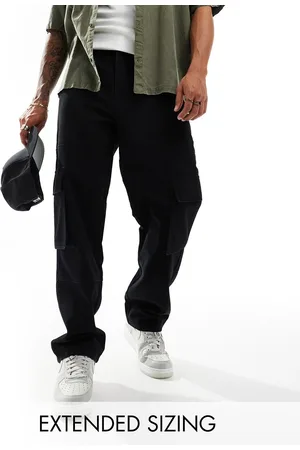 ASOS Baggy cargo pants in heavy canvas in
