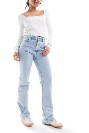 Stradivarius STR straight leg jeans with stretch in light