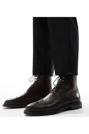 ASOS Lace up brogue boots in leather