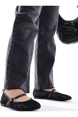 Public Desire Pirouette lace mary jane ballet flats in