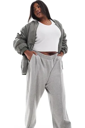 ASOS ASOS DESIGN Curve heavy weight straight leg sweatpants with pintuck in