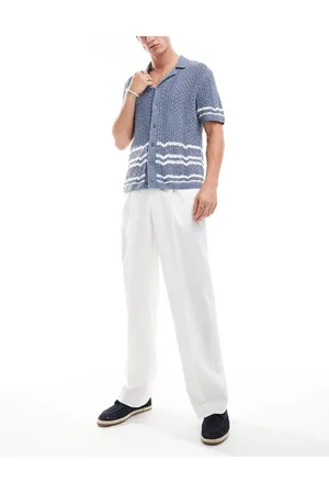 ASOS Smart wide leg pants with front pleat in