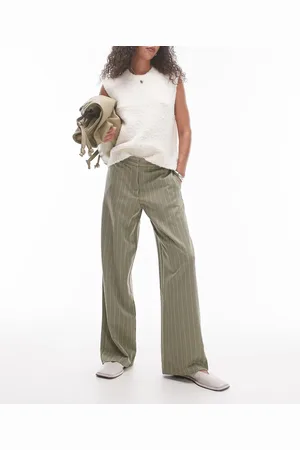 Topshop Low slung stripe pants in
