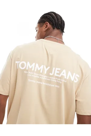 Tommy Hilfiger Classic linear back print t-shirt in beige