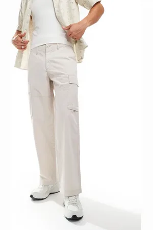 JACK & JONES Bill wide fit cargo pants in beige