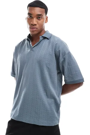 SELECTED Boxy fit jacquard polo in