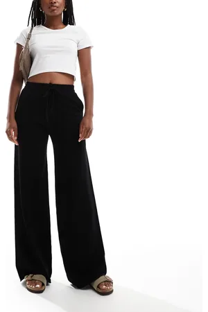Stradivarius Straight leg knitted pants in