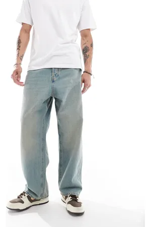 JACK & JONES Ron skater jeans in cast wash