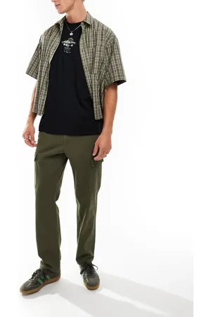 Only & Sons Straight fit cargo pants in olive