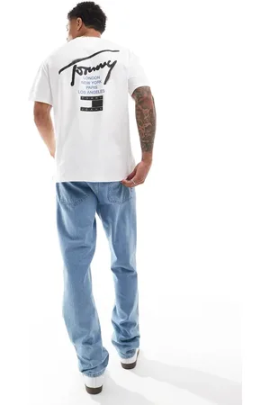 Tommy Hilfiger Graffiti signature backprint T-shirt in