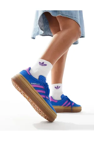 adidas Gazelle Bold sneakers in with gum sole