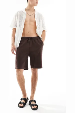 JACK & JONES Loose fit linen mix shorts in