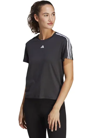 adidas Adidas Aeroready Train Essentials 3-Stripes Tee in and white