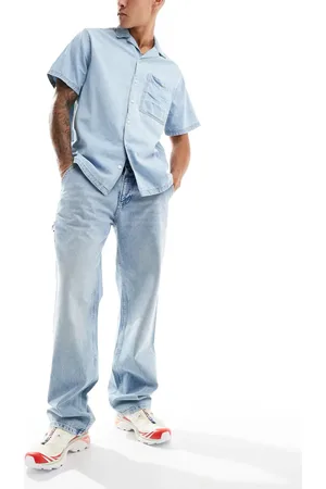 Calvin Klein 90s straight carpenter jeans in light wash
