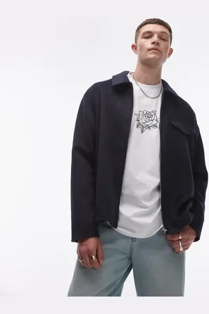 Topman Wool look shacket in